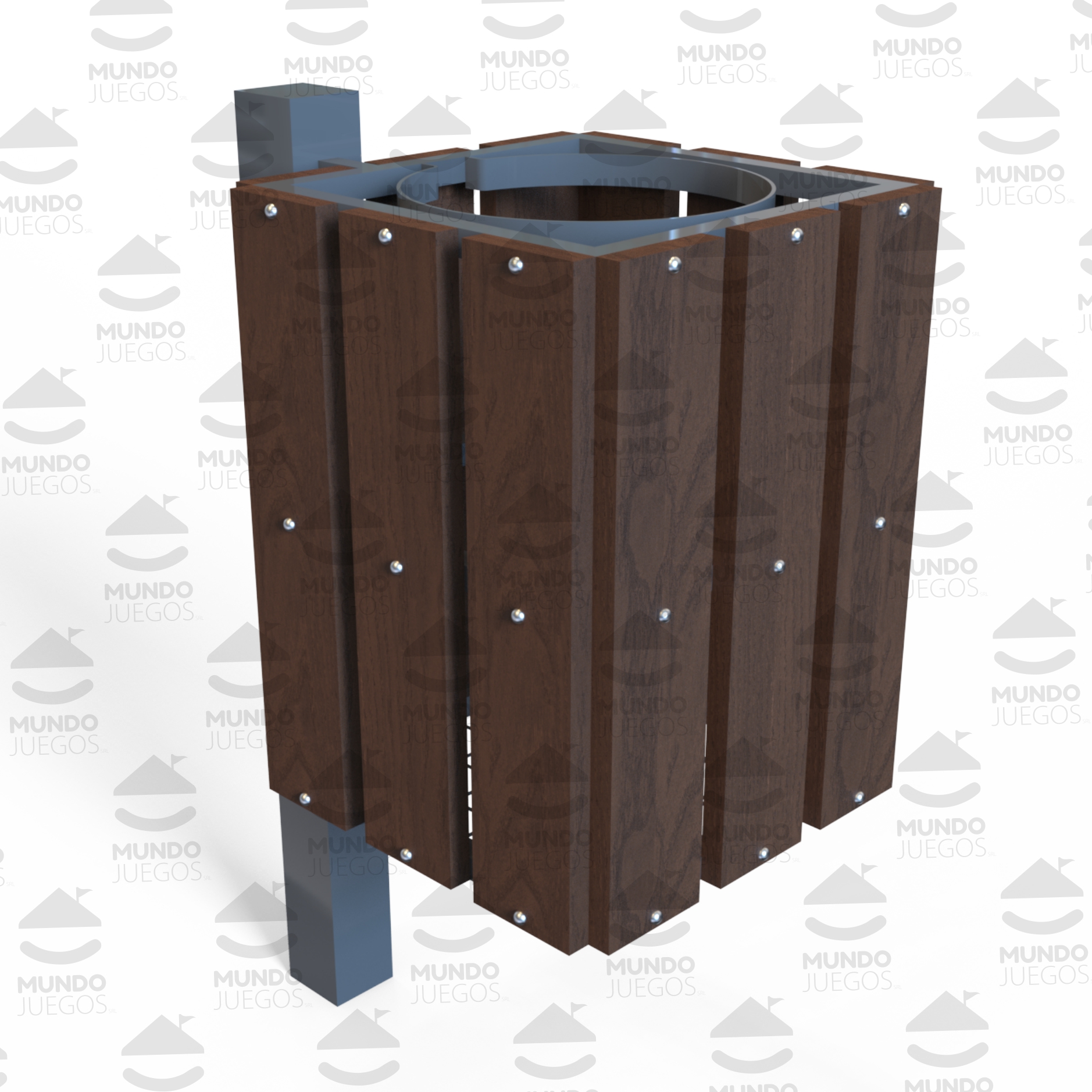 EU49.3 - CESTO DE RESIDUOS SIMIL MADERA ECO